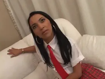 Hot brunette schoolgirl fucked w toy and unearth