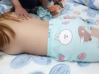 Witness this Japanese Plus-size step-step-sister get naughty and spray for her brothers' gift