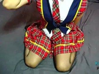 Jugs Tumescence in a steaming costume play roleplay with a true to life Japanese three