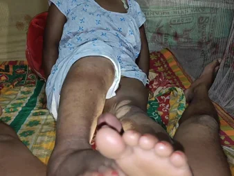 Sizzling Indian Step-Sista Bhabhi Thumbs Her Step-step-brother nigh Jaw-dropping Nighty Semadarling Fingerblasting