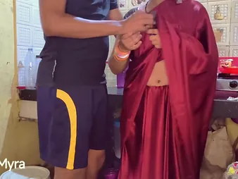 Desi Aunty gets brutally smashed in a hot Indian sex enmired