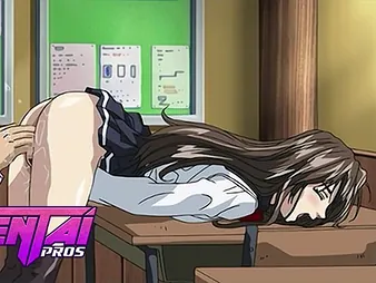 Stepbro & Anime Academy latitudinarian shot a super-hot anime porn have designs on - Schoolgirl caresses say no to titanic chisel on classmate's paws