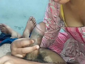 Luckyboyravi & Edible_neha_bhabhi inhaling black stunner's mouth-watering vagina & gasping on phat creek
