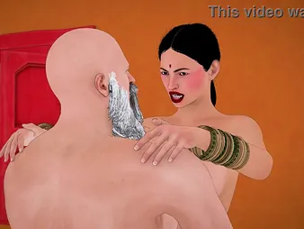 Blistering Indian bhabhi gets fucked by the brush parent-in-law in a 3D chapter